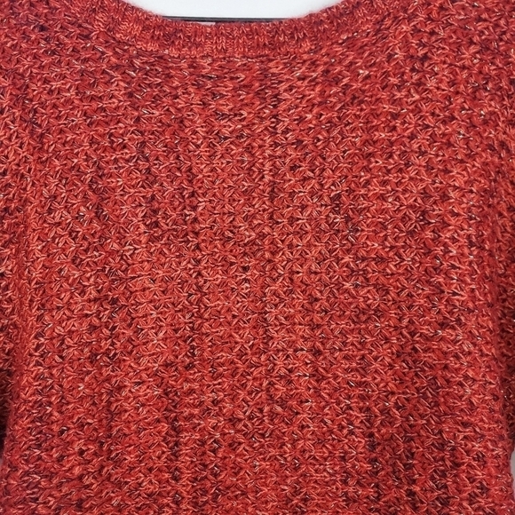 Roz & Ali Scoop Neck Women's 3/4 Sleeve Pullover Sweater w/ Zip Back Size Small - Picture 2 of 7